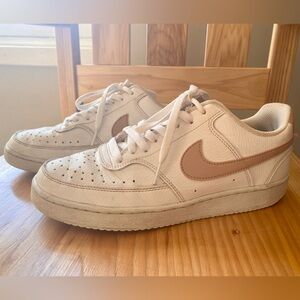 Nike Rose/Beige and White Sneakers